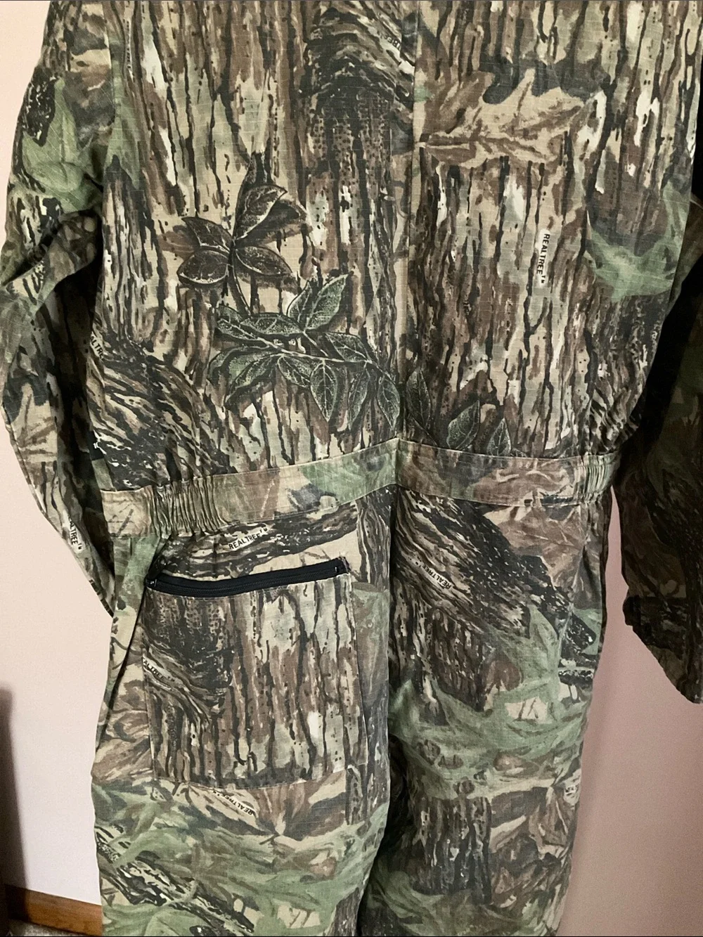 Camouflage REALTREE Hunting Coveralls in Green & Brown